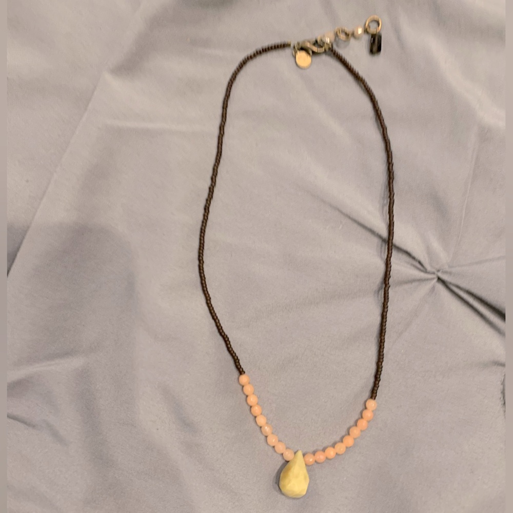 Beaded Necklace with Pendant